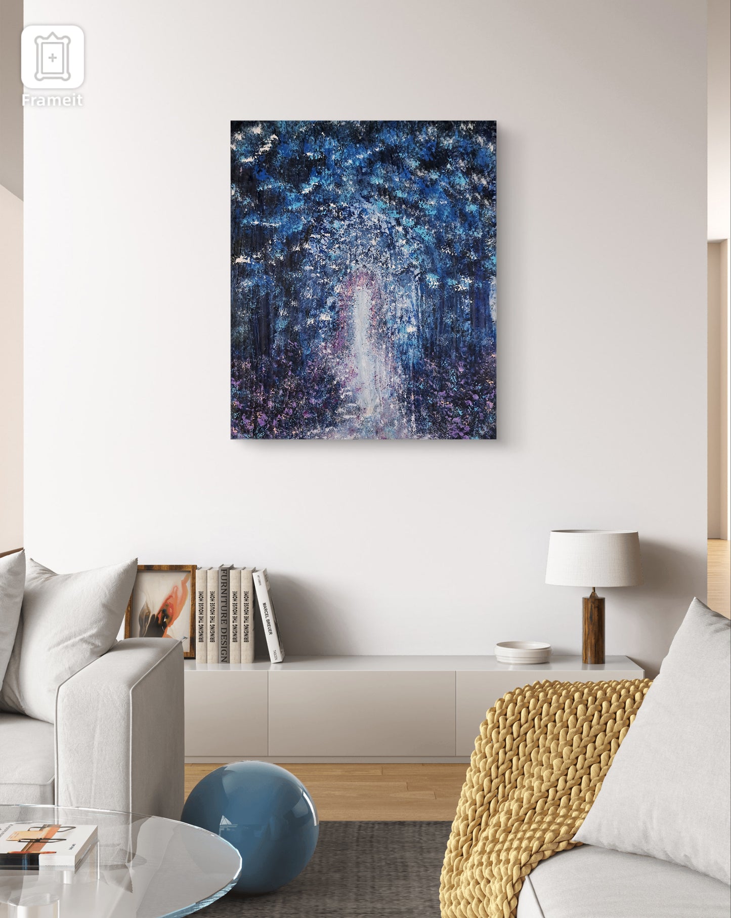 The Veil Beyond - 11 x 14 Original Fantasy Forest Painting | Mystical Twilight Acrylic Portal Art | One-of-a-Kind Lorewoven Piece