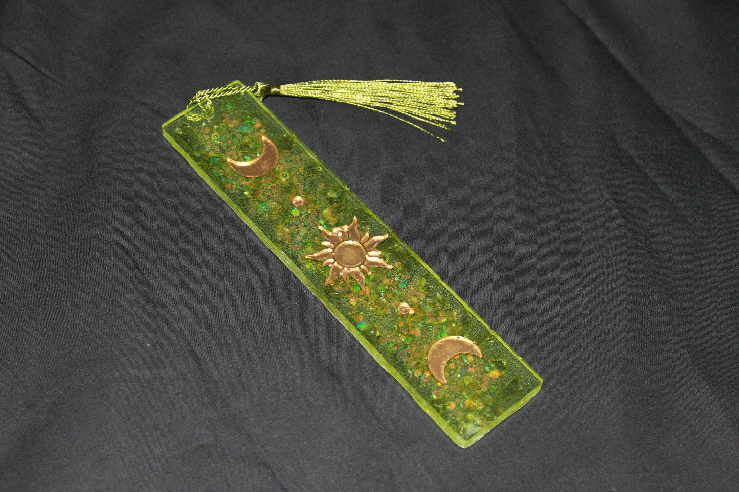 Handmade Resin Bookmarks – Fantasy, Celestial & Gothic Styles with Tassels – Lorewoven Oddities