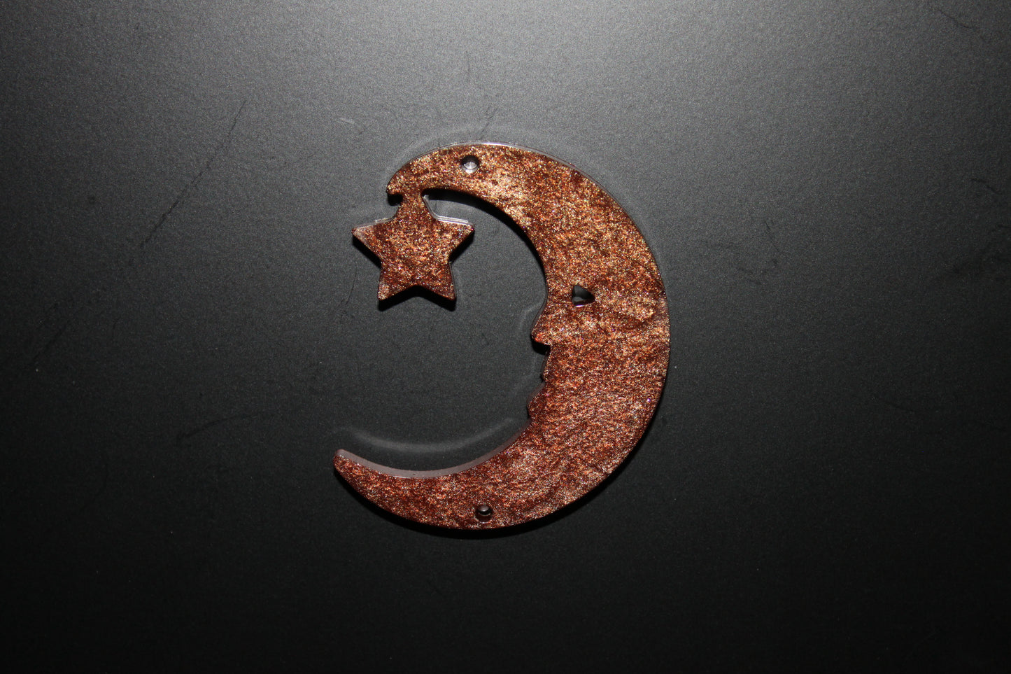 Resin Moon | Celestial Magnets – Witchy Crystal Decor, Fantasy Skull, Dragon & Sun Magnets – Lorewoven Oddities