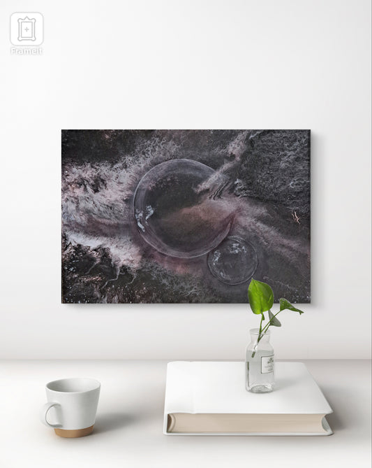Through Dreaming Galaxies – 12x16 Celestial Abstract Painting, Cosmic Wall Art, Fantasy Home Decor, Galaxy Art by Lorewoven Art