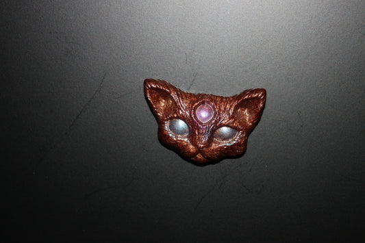 Resin Moon | Celestial Magnets – Witchy Crystal Decor, Fantasy Skull, Dragon & Sun Magnets – Lorewoven Oddities