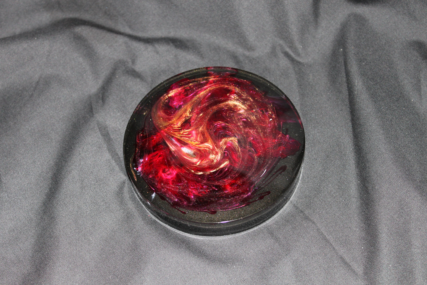 Mystic Resin Coaster or Altar Tile – 4.5” Premium Art Piece with Elemental, Bloom, or Crystal Design