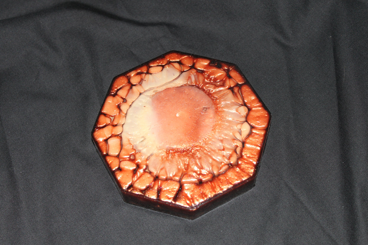 Mystic Resin Coaster or Altar Tile – 4.5” Premium Art Piece with Elemental, Bloom, or Crystal Design