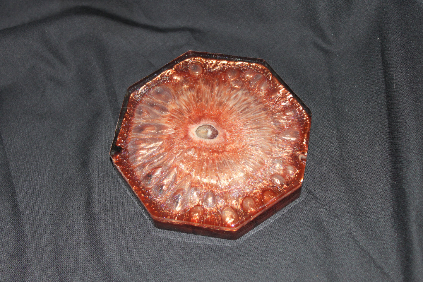 Mystic Resin Coaster or Altar Tile – 4.5” Premium Art Piece with Elemental, Bloom, or Crystal Design
