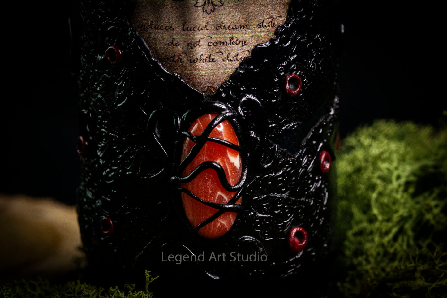 Fantasy Apothecary Bottles – Handmade Spell Bottles from Recycled Glass – Witchy Decor, Potion Props, Gothic Display – Lorewoven Art