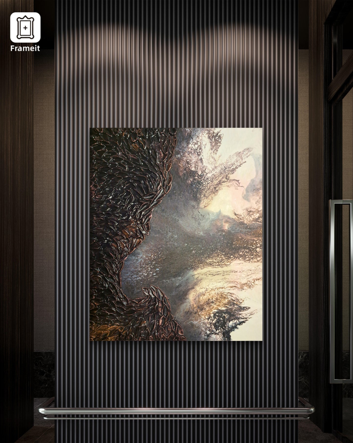 Echoes of the Ancients – Original Textured Acrylic Painting | Fantasy Forest Wall Art | Lorewoven Art by Cathie Gall