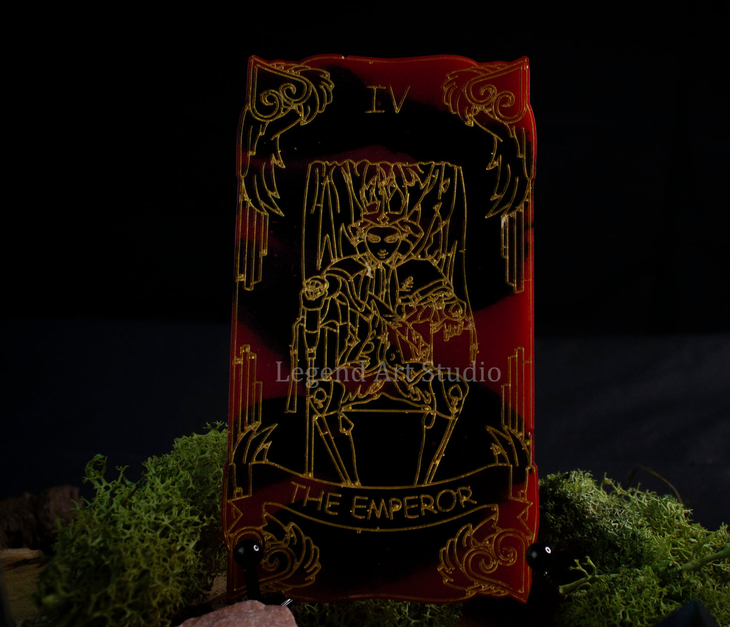 Handmade Resin Tarot | Major Arcana Card | Botanical & Crystal Divination Art | Choose Your Card | The Moon, The Star, The Lovers Plus More