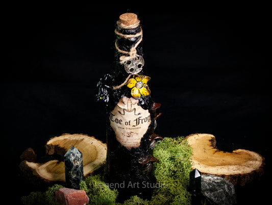 Fantasy Apothecary Bottles – Handmade Spell Bottles from Recycled Glass – Witchy Decor, Potion Props, Gothic Display – Lorewoven Art