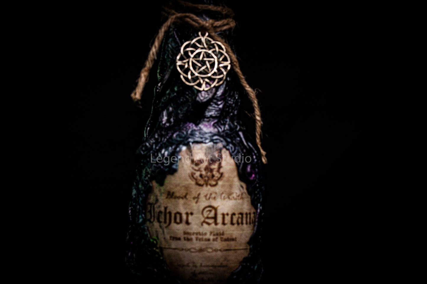 Fantasy Apothecary Bottles – Handmade Spell Bottles from Recycled Glass – Witchy Decor, Potion Props, Gothic Display – Lorewoven Art
