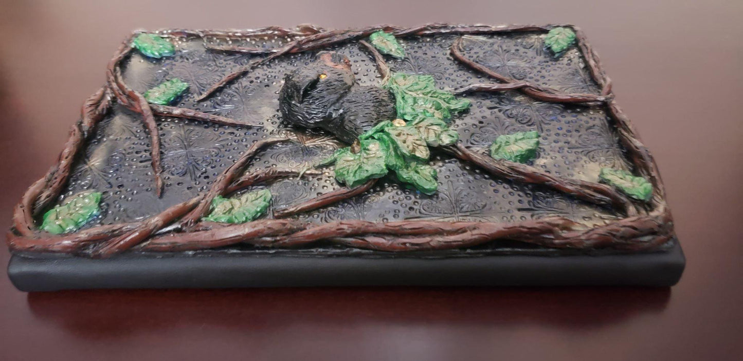 Rottweiler Guardian Journal – Handmade Polymer Clay Dog Notebook | Sculpted Pet Portrait Diary | OOAK Animal Lover Gift