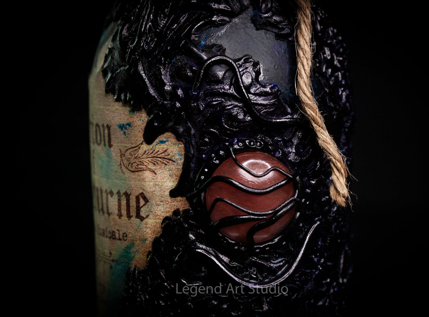 Fantasy Apothecary Bottles – Handmade Spell Bottles from Recycled Glass – Witchy Decor, Potion Props, Gothic Display – Lorewoven Art